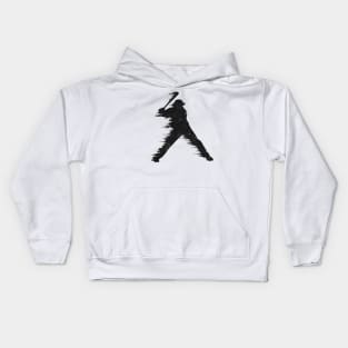 Baseball Player Batter Kids Hoodie